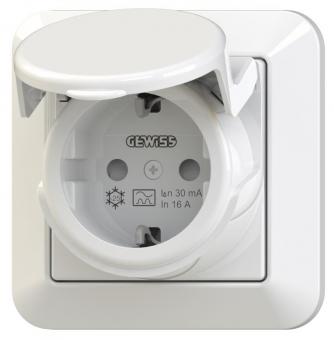 GEWISS RCD FI Steckdose A 16A    GW95524 