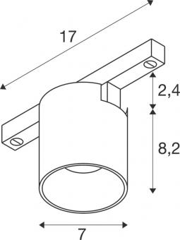 SLV FIXT-IT! 48V rund Surface    1008962 
