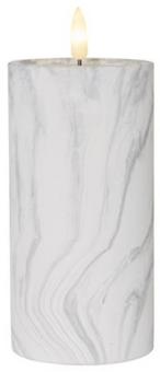 S&H LED-Kerze Marmoroptik          88219 