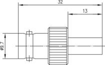 TG BNC-Kabelbuchse 50 OHM    J01001A1265 