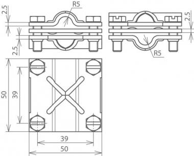 DEHN Kreuz-Verbinder              314310 
