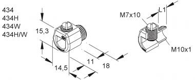 HKL Klemmnippel Iso M10             434W 