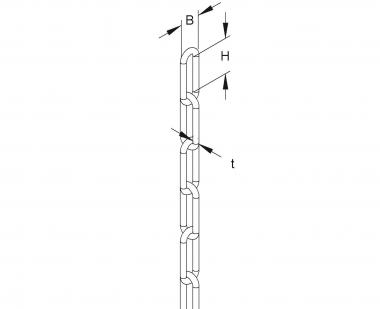 Niedax KF-4 E-KLIPS Gliederkette t4mm 