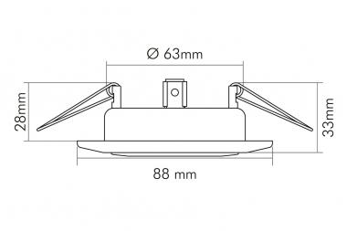 NOBIL NV-Einbauleuchte 50W    1750001000 