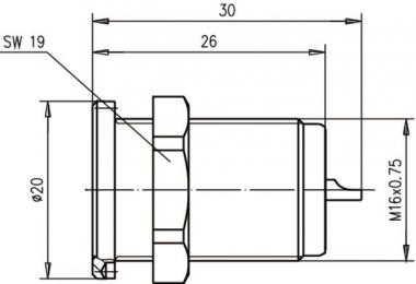TEGA 4/13 Einbaubuchse         100024387 
