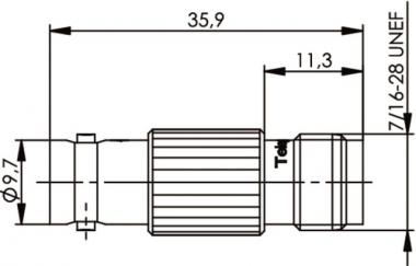 TEGA Adapter BNC-TNC (F-F)     100023635 