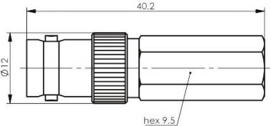 TG BNC-Kabelbuchse TWIST-ON  J01003A0020 