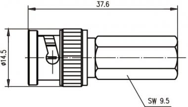 TG BNC-Kabelstecker TWIST-ON J01002A0015 