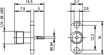 TEGA SMA-Einbaubuchse          100024676 