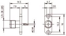 TEGA SMA-Einbaubuchse          100024676 