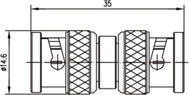 TG BNC Kupplung UG 491 50    J01004A0806 