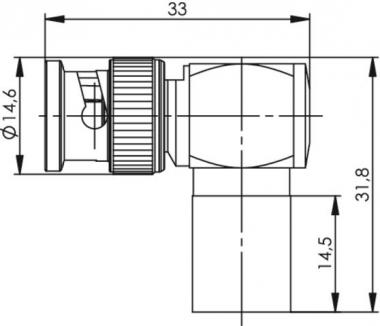 TG BNC-Kabelwinkelstecker CR J01000A0065 