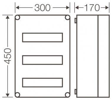 HENS Mi-Automatengehäuse 36TE     MI1335 