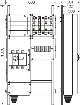 Hensel Ladeverteiler f.4 Mi EV 22kW 4000 