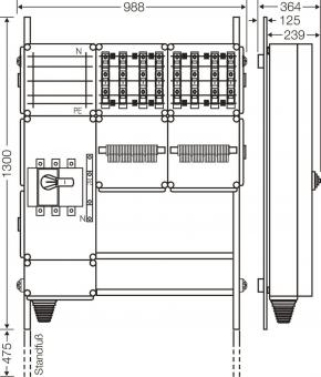 Hensel Ladeverteiler f.8 Mi EV 22kW 8000 