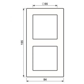 JG Rahmen 2fach AC582SW        AC 582 SW 