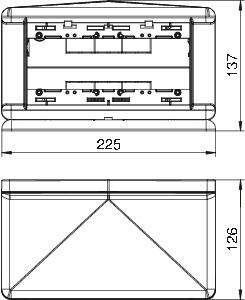 OBO T4L00C 9011 Telitank 225x125x125 PA 