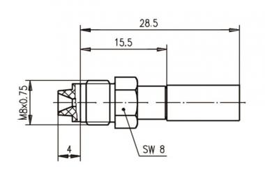 TG FME-Kabelbuchse CR/CR PP  J01701A0003 