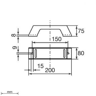 Unex isol. Längsträger 200mm    66205-48 