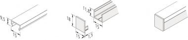 Hera Abdeckprofil 15mm       20301280810 