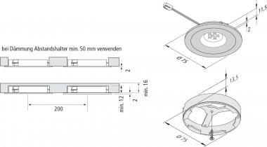 Hera AR 68-LED 4W ww schwarz 20203233002 