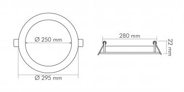 Nobile LED Panel Flat 300 R   1574081511 