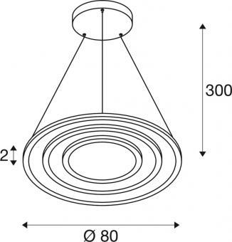 SLV ONE FLAT, Pendelleuchte,     1007703 