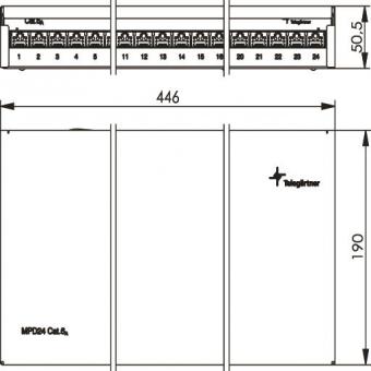 TG Modular AP Patchverteiler MPD24-HS K 
