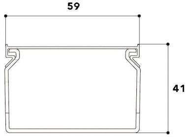 GGK 1686 Verdrahtungskanal   VK40x60grau 