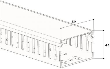 GGK 1686 Verdrahtungskanal   VK40x60grau 