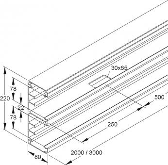 Niedax GK-Unterteil 2zg     DAU 220-78 P 