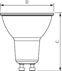 PHIL MAS LEDspot Value 2,8-35W/927 