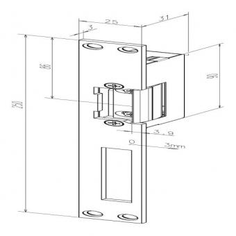FF Türöffner 6-12V AC/DC Fafix     14EFF 