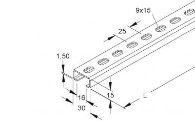 NIED Ankerschiene               2970/2SL 