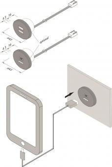 Hera USB Steckdose           21700101101 