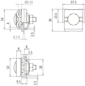 Dehn 365018  FK KB DUL 6.10 KBF0.7 4 V2A 