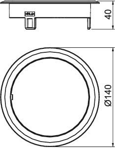OBO GES R2B 9011 Blinddeckel Kunststoff 