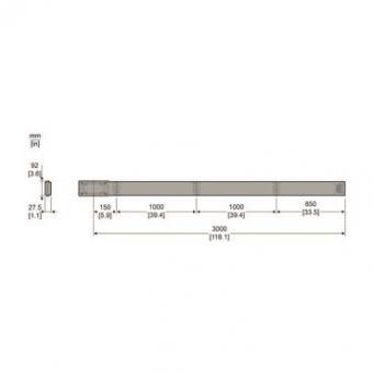 GS GERADER SCHIENENKASTEN   KNA160ED4303 
