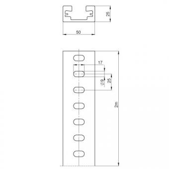 Unex isol.Tragschiene halogen   60202-48 