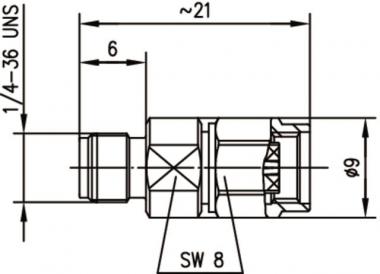 TEGA Adapter SMA -R-SMA 50   J01155R0095 