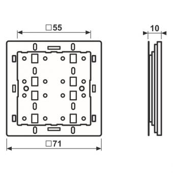 Jung KNX Funk-Tastsensormodul  4071RFTSM 
