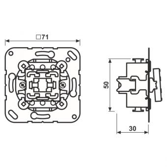 JG Multi-Switch volle Wippe      531-41U 