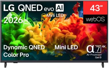 LG 43QNED8EB3F sw Mini LED-TV 