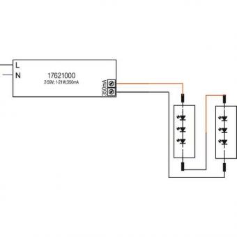BRUM LED-Konverter 350mA 1-21W 17621000 