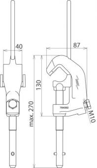 DEHN Leiter-Klemme m. Ta1spitze   784352 