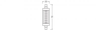 LEDV LED SLIM LINE 7-60W/827 806lm 