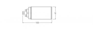 LEDV DULUX LED T/E 6W/830 120° (13W) 