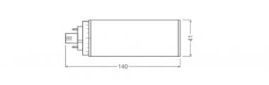 LEDV DULUX LED T/E 10W/840 120° (26W) 