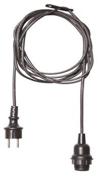 S&H Gummikabel 2,5m m.E27 Fassung  88974 