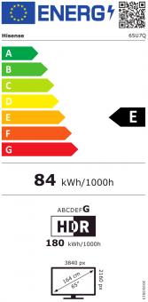 Hisense 65U7Q sw Mini LED-TV ULED 